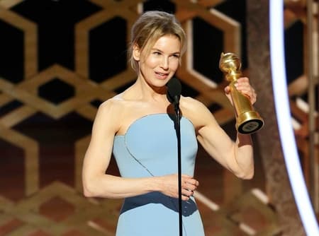 Renee Zellweger won the 77th Golden Globe Award of best performance by an actress in a motion picture for the movie Judy.